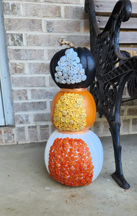 Candy Corn Pumpkin Decor