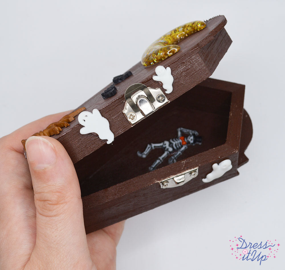 DIY Halloween Coffin Trinket Box