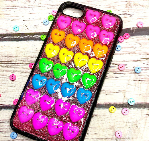 Neon Heart Phone Case