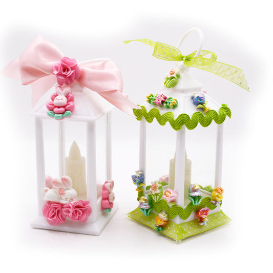 DIY Embellished Spring Lanterns