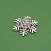 Silver & Crystal Snowflake Cabochon