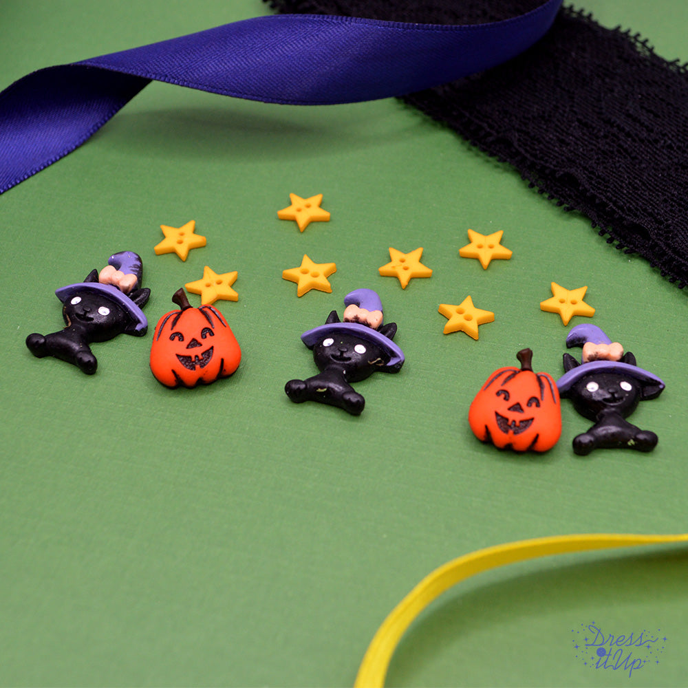 Dress it up - Boo! Halloween Button and Resin Embellishment Pack