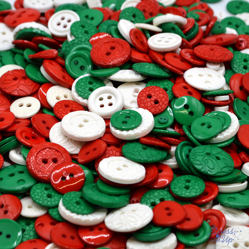 Santa’s Button Box 700+ Sew Thru Assortment