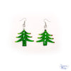 Lamp Work Tree Earrings