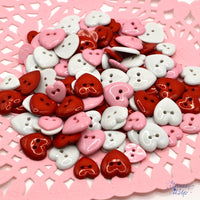 Valentine’s Day Heart Sew-Thru Button Assortment