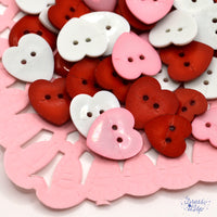 Valentine’s Day Heart Sew-Thru Button Assortment