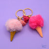 Fluffy Cone Keychain