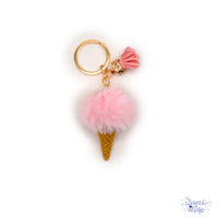 Fluffy Cone Keychain