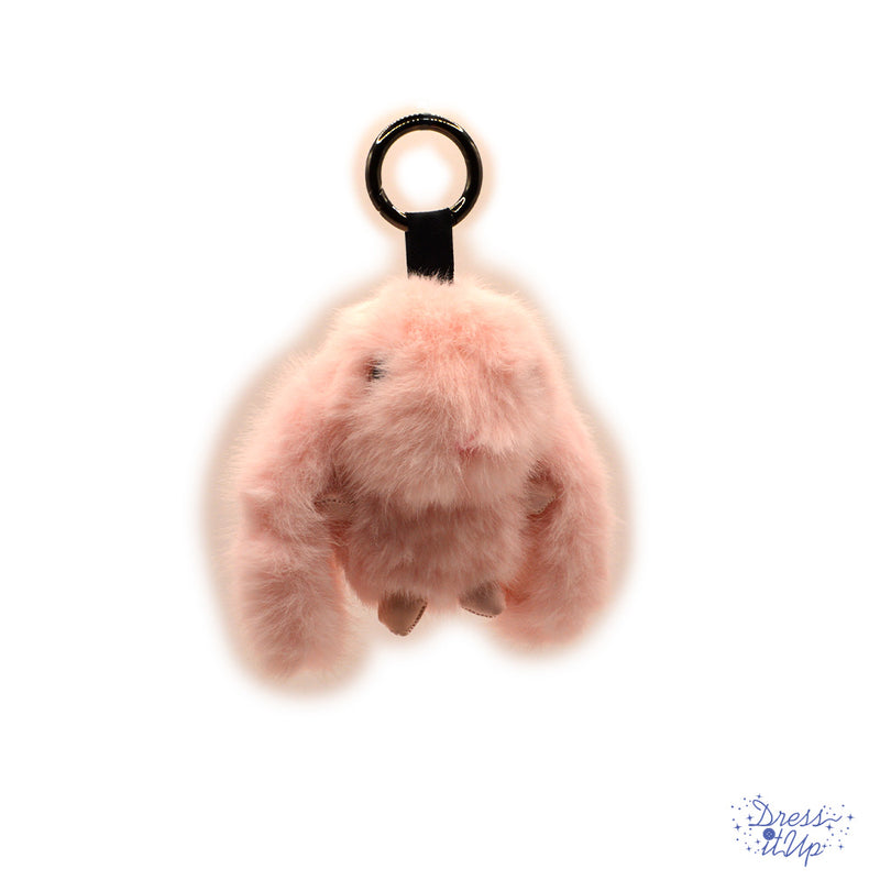 Pink Bunny Keychain