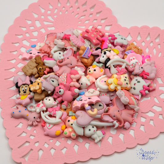 Girl Value Pack 80pcs Baby Animal Nursery Themed Buttons