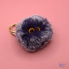 Purple Monster Puff Keychain