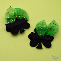 Shamrock Hair Clips