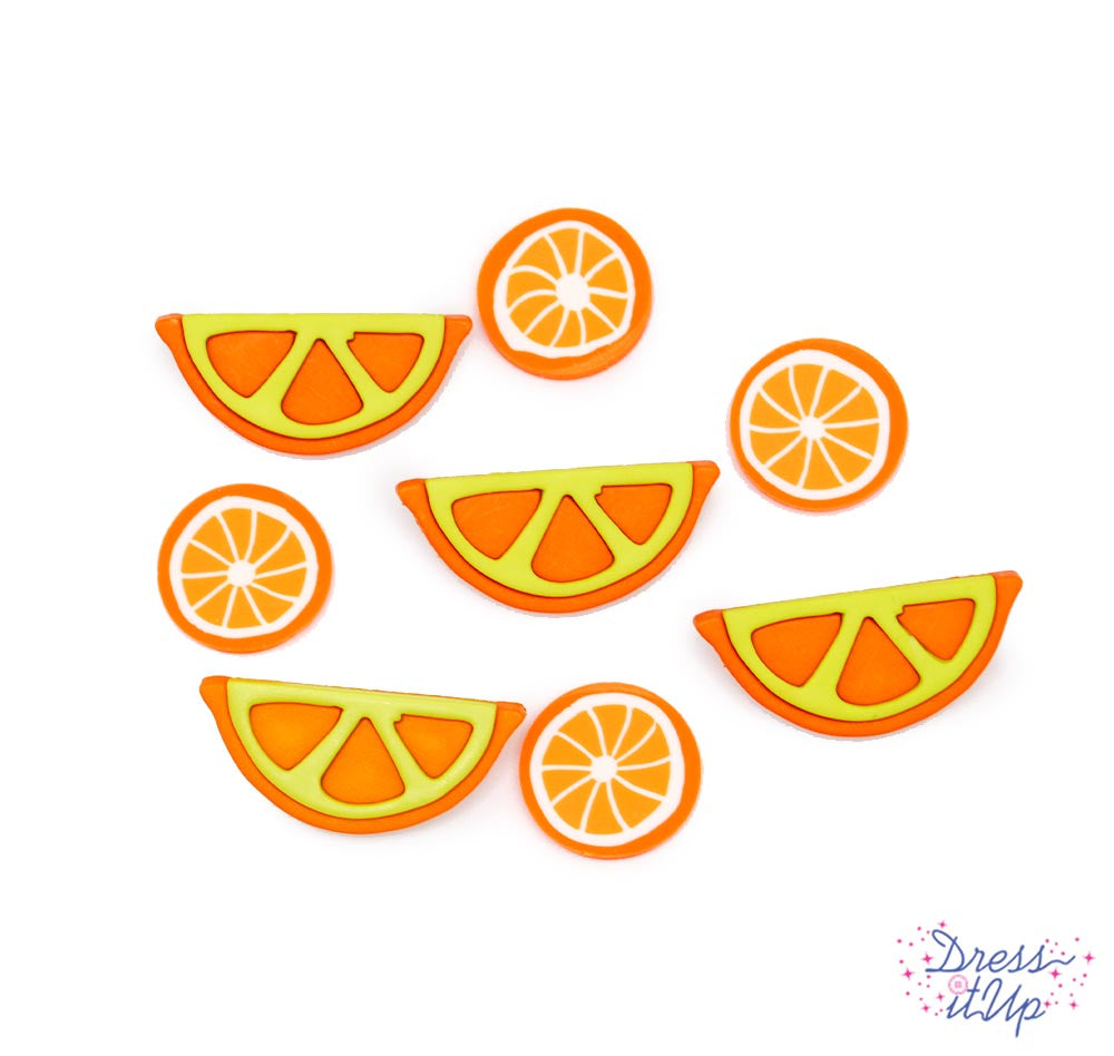 Tangerine Harvest Orange Fruit Summer Inspired Embellishments