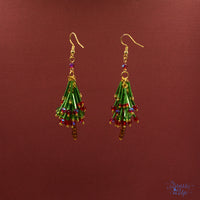 Seed Bead Tree Earrings