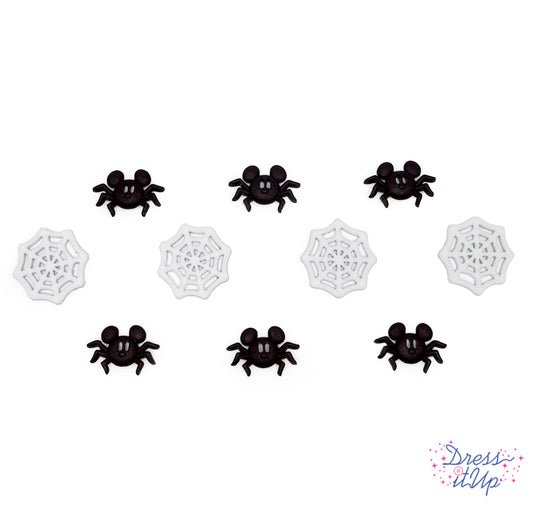 Welcome To Our Web Halloween Themed Spider Embellishments