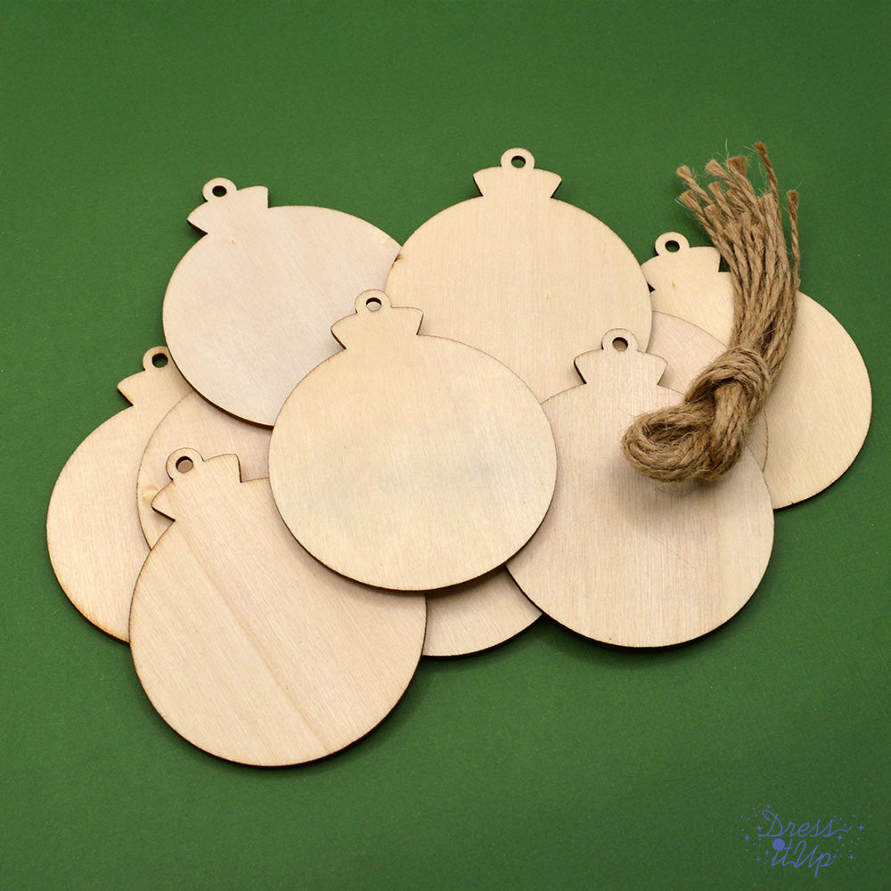 Wood Ornament Bases 10 pack