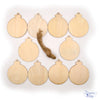 Wood Ornament Bases 10 pack