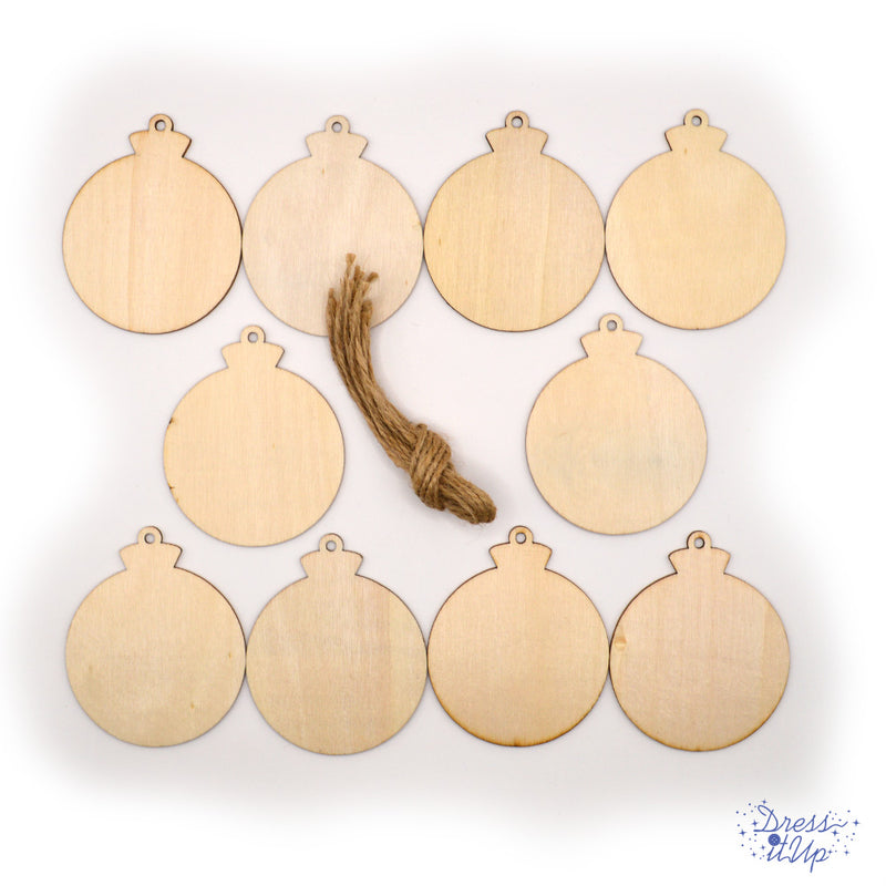 Wood Ornament Bases 10 pack