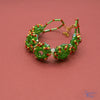 Holiday Wreath Seed Bead Bracelet