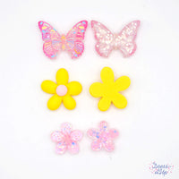 Butterfly Garden Resin Flatback Embellishment Pack by Dress It Up Button Shop