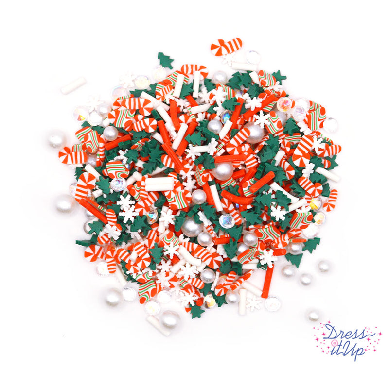 Sequins and Stardust Bead Shakers in Candy Cane