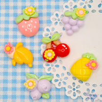 Tutti Fruitti Resin Flatback Embellishment Pack