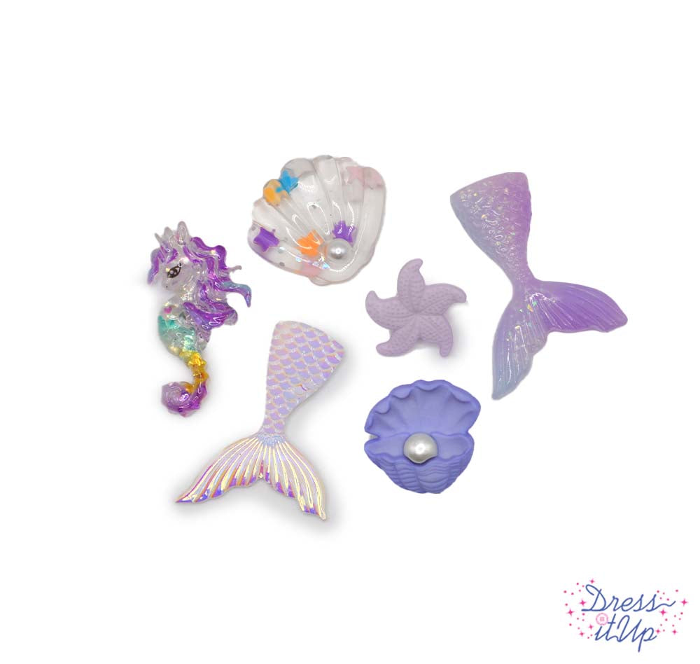 Mermaid Magic Purple Tails Ocean Themed Embellishments