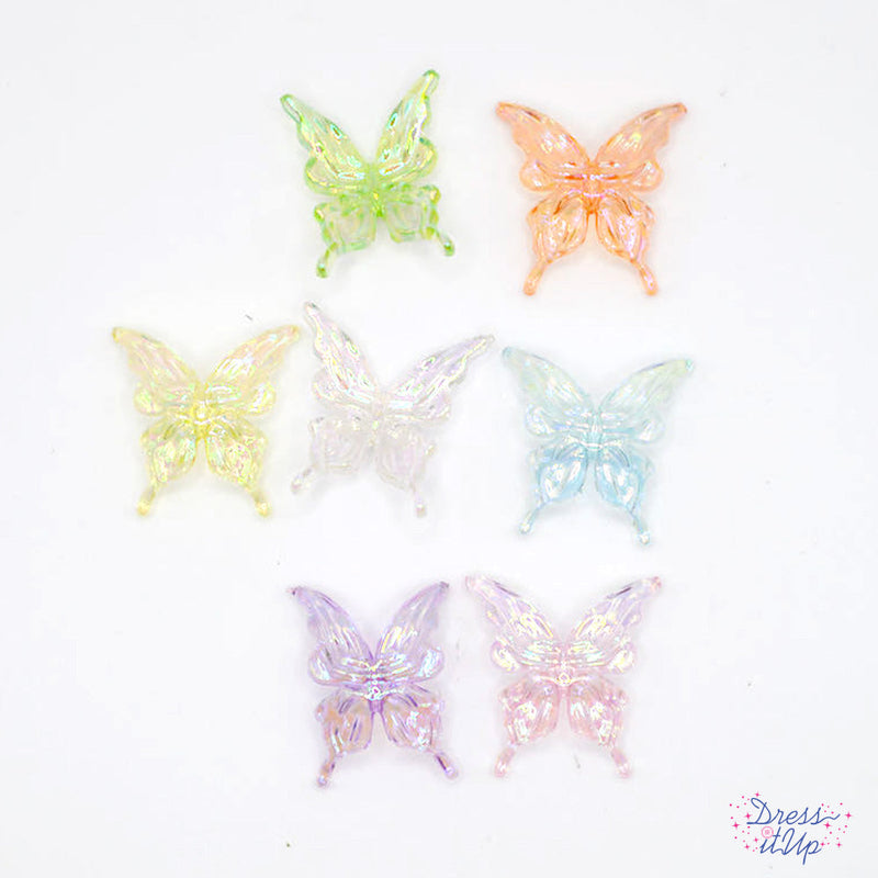 You Give Me Butterflies Acrylic Flatback Embellishment Pack by Dress It Up Button Shop