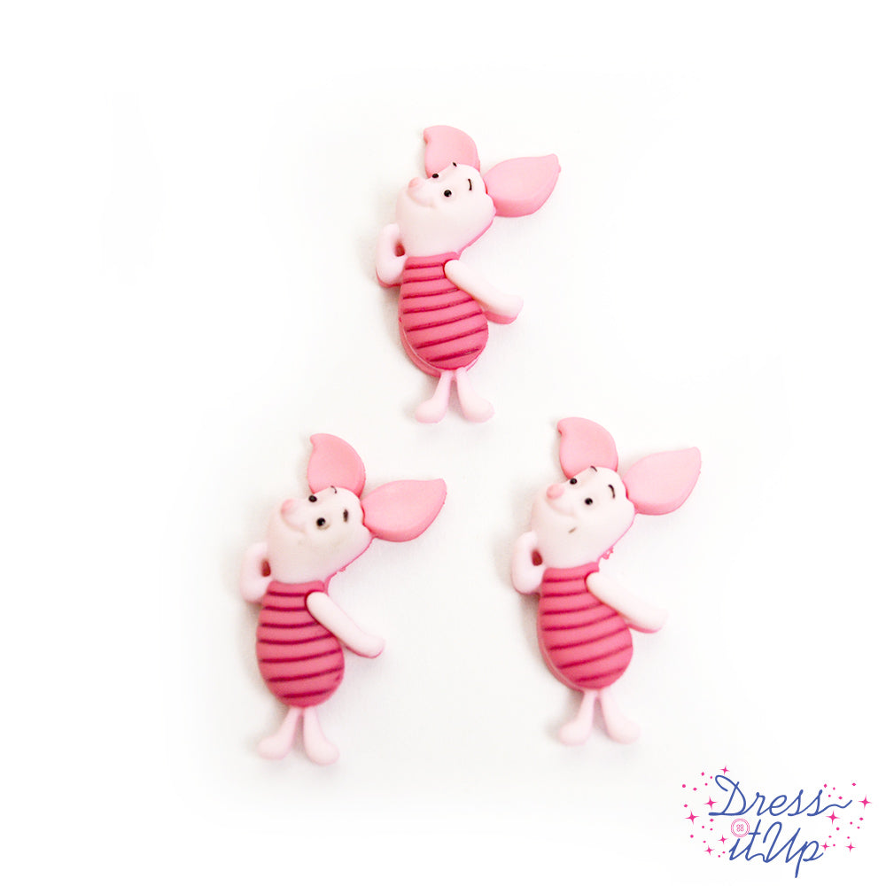 Piglet/ Winnie The Pooh Button Singles