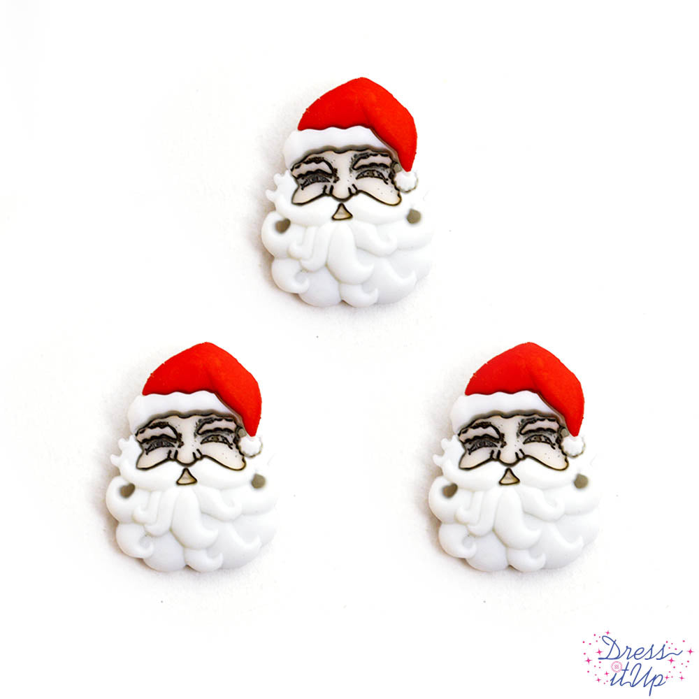 Santa Head Singles- 6 Pieces