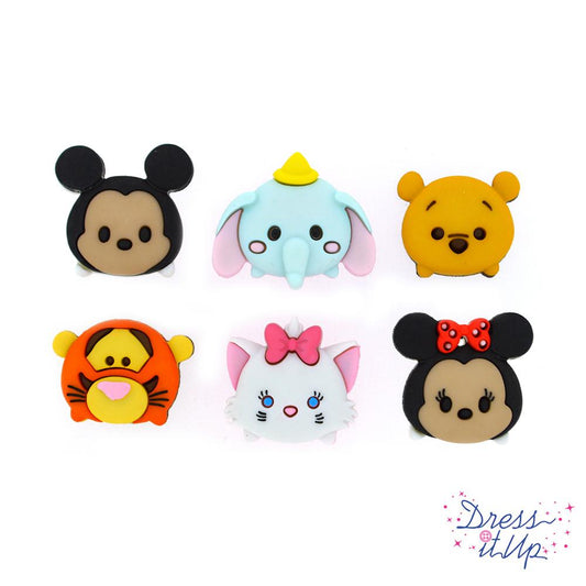 Disney Tsum Tsum character buttons for kid craft projects