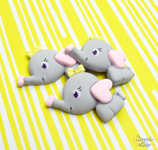 Elephant Resin Cabochons Cute Baby Animal