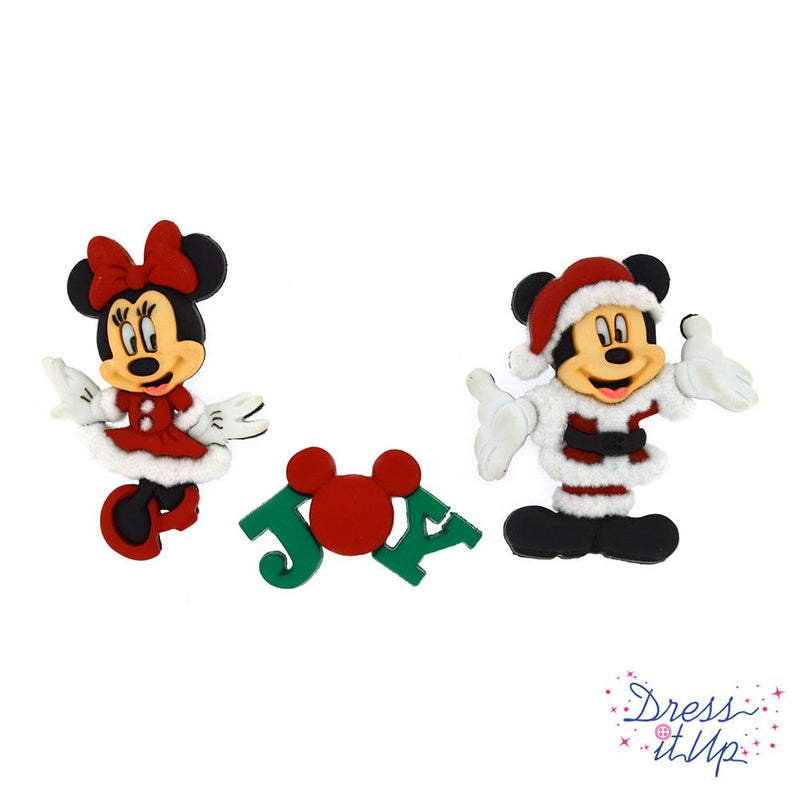Disney Keychain - Holiday Mickey Mouse - Joy