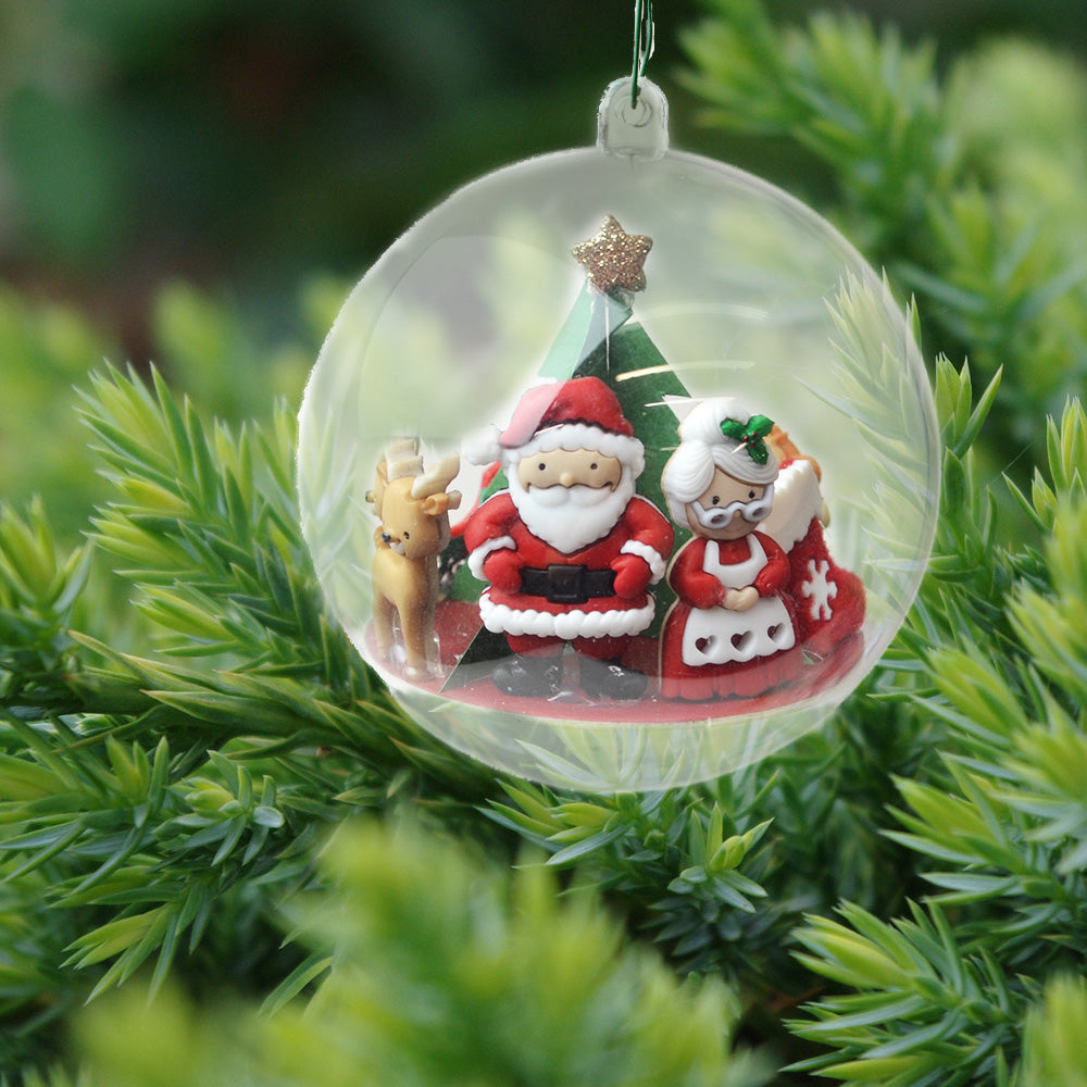 Mr and Mrs Claus Christmas Holiday Embellishments